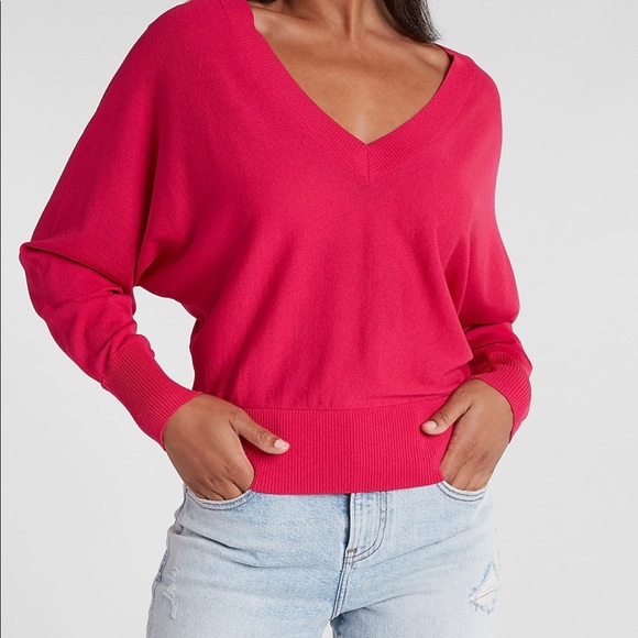 V Neck Dolman Sleeve Sweater | Poshmark